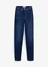 Jeans termici straight, a vita alta, bonprix