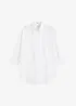 Camicetta oversize in cotone con maniche a 3/4, bonprix