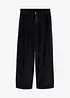 Pantaloni a palazzo in velluto elasticizzato a coste, bonprix
