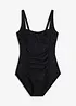 Costume intero modellante a compressione media con effetto incrociato, bonprix