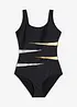 Costume intero con inserti e effetto modellante forte, bonprix