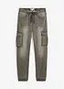 Jeans in felpa con elastico in vita slim fit, straight, bonprix