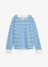 Felpa a righe in puro cotone biologico, bonprix