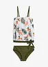 Tankini a fascia con spalline multiway (set 2 pezzi), bonprix