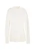 Maglione basic in maglia fine con collo dritto e cotone riciclato, bonprix