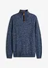 Maglione in misto lana con zip, bonprix