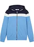 Felpa con zip e cappuccio in misto cotone morbido, bonprix