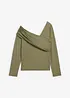 Maglia a maniche lunghe con arricciatura, bonprix
