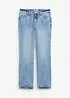 Jeans straight, a vita media, bonprix