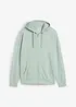 Felpa con zip e cappuccio, bonprix