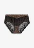 Culotte a vita alta con pizzo delicato, bonprix