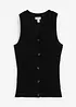 Gilet in maglia a coste, bonprix
