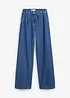 Jeans wide leg super morbidi, vita media, bonprix