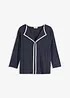 Maglia con bordi a contrasto, bonprix