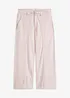 Pantaloni culotte elasticizzati in twill con cintura, bonprix