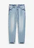Jeans cropped classic fit elasticizzati, tapered, bonprix