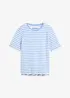 Maglia a a costine a maniche corte, bonprix