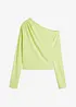 Maglia con spalla scoperta e arricciatura, bonprix