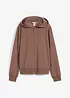 Felpa con zip a maniche lunghe, bonprix