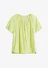Blusa in crinkle operato, bonprix