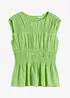 Blusa smanicata in morbido misto viscosa, bonprix