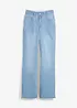 Jeans straight con spacco, vita alta, bonprix