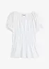 Top a blusa con arricciature, bonprix