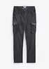 Pantaloni cargo elasticizzati effetto lavato, straight, bonprix