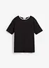 T-shirt con dettaglio a contrasto, bonprix