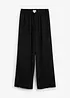 Pantaloni a palazzo in crêpe strutturato, bonprix