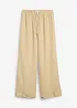 Pantaloni a palazzo in crêpe strutturato, bonprix