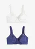 Reggiseno minimizer senza ferretto (pacco da 2), bonprix