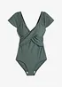 Costume intero con dettaglio incrociato ed effetto modellante leggero, bonprix