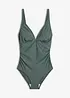 Costume intero modellante a compressione leggera con scollo a V, bonprix