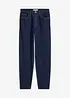 Mom jeans cropped, a vita alta, bonprix