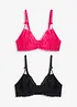 Reggiseno con ferretto (pacco da 2), bonprix