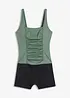 Costume intero con scollatura quadrata, bonprix