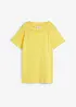 Maglia in puro lino con pizzo, bonprix