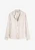 Camicetta in satin di viscosa con collo a revers, bonprix
