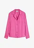 Camicetta in satin di viscosa con collo a revers, bonprix