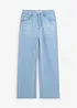 Jeans wide leg, vita media, bonprix