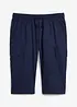 Bermuda cargo in misto lino, regular fit, bonprix