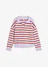 Maglia a righe in misto viscosa, bonprix