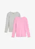 Maglia a coste con cotone biologico (pacco da 2), bonprix