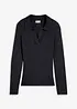 Maglia in filato fine con colletto raffinato, bonprix