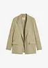 Blazer effetto lino con fodera a righe, bonprix
