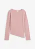 Maglia a maniche lunghe in maglia a coste con spacchetto, bonprix