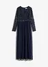 Abito lungo con ricami con paillettes, bonprix