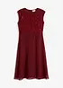 Abito in chiffon con pizzo e paillettes ricamate, bonprix
