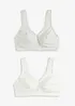 Reggiseno minimizer senza ferretto con cotone biologico (pacco da 2), bonprix